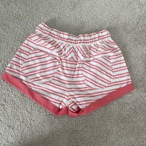 *rare* Lululemon Athletica Pink and White Shorts